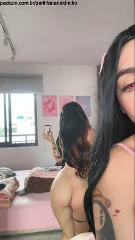 Imagem do pack Vídeo avulso: Nezuko safada brincando com seu tentáculo 🌸