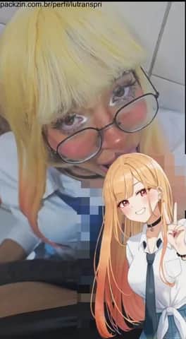 Imagem do pack Marin kitagawa engasgando e tomando leitinho🤤