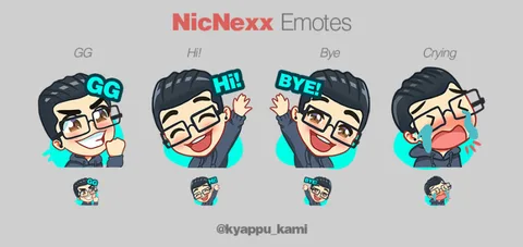 Imagem do serviço Eu vou criar emotes para o seu canal na Twitch