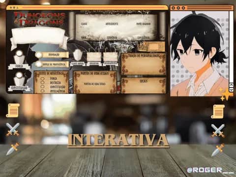 Imagem do serviço Ficha de RPG Interativa 📜👈🏼