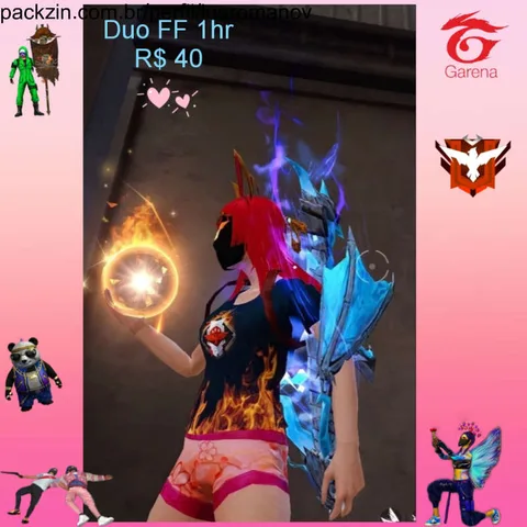 Duo no Free fire 1 hora