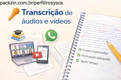 Imagem do serviço VOU TRANSCREVER TUDO PRA VOCÊ ❤