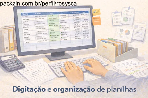 Imagem do serviço Digitação e organização de planilhas simples