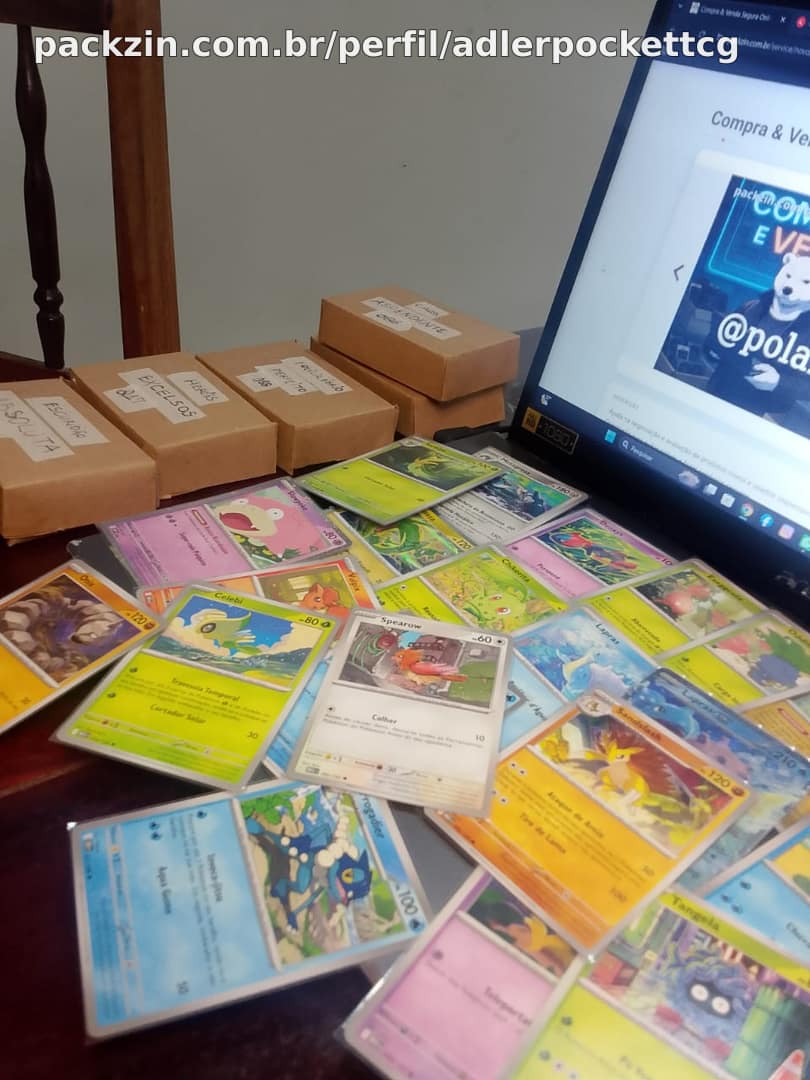 Escolha cartas 20 cartas Pokémons