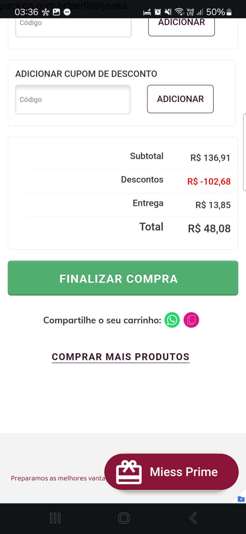 Imagem do pack Lube novo