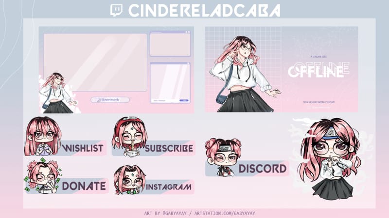 Imagem do pack Layout Stream/Live