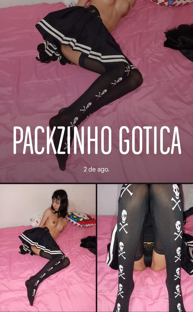 Packzinho de Nudes e Semi Nudes toda Gótica 🖤🖤