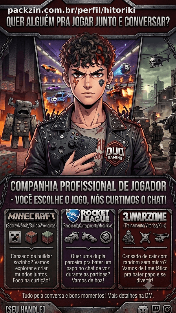 Imagem do serviço Jogo Minecraft, Rocket League, warzone com você por 1 hora