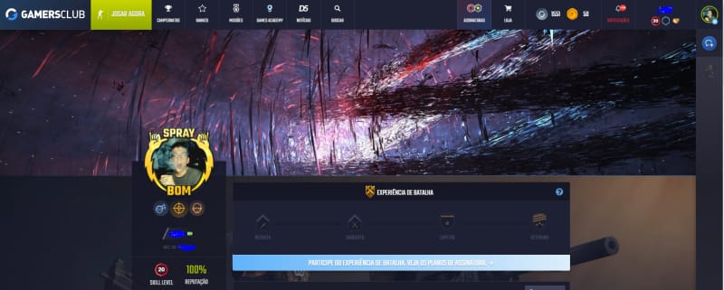 Imagem do serviço Te carrego durante 2 partidas no csgo