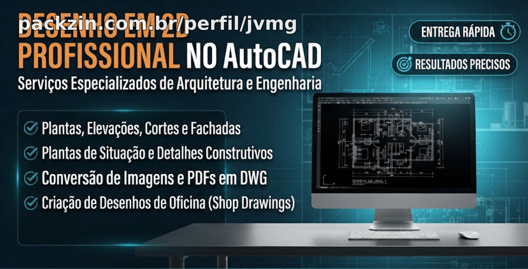 Imagem do serviço Desenho 2D profissional no AutoCAD