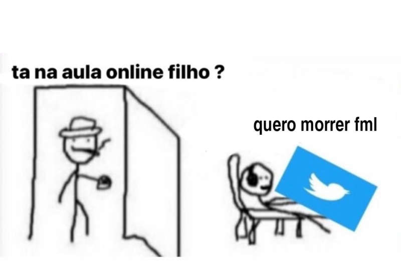 fico em call com você fingindo que estamos estudando
