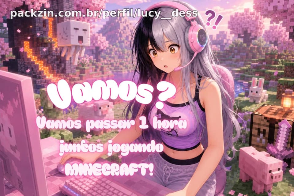 Imagem do serviço Vamos passar 1 hora juntos jogando MINECRAFT! 🩷