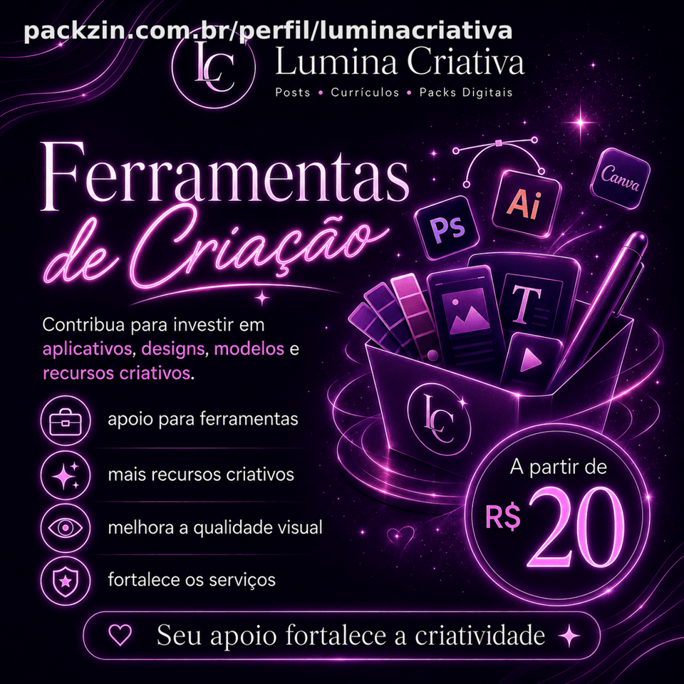 Imagem do pack Ferramentas de Criação
