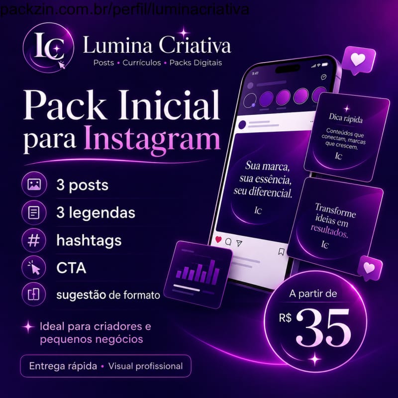 Imagem do serviço Pack Inicial para Instagram