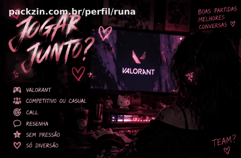 Imagem do serviço Jogue comigo ♡ | Você escolhe o jogo! 🎮