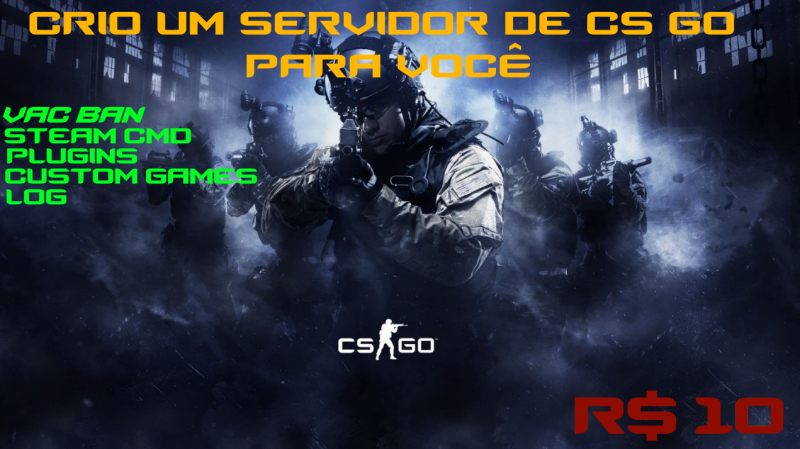 Crio um servidor de CS GO para você