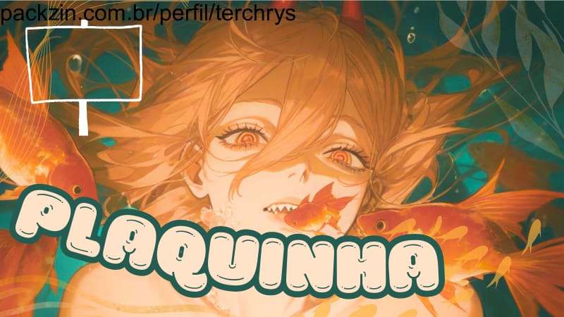 Plaquinha no corpo