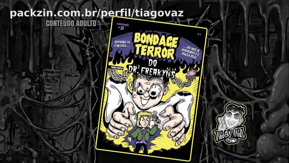 Imagem do pack Comix "Bondage Terror do Dr. Freakyns" | (NSFW)