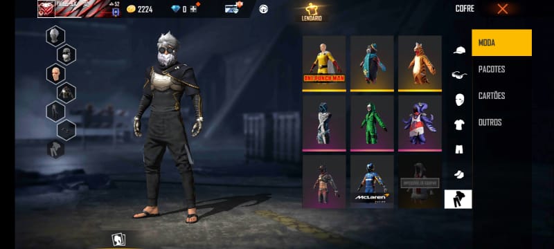 Imagem do pack Vendo essa conta de free fire
