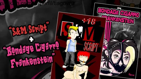 Imagem do pack Compre 1 Leve 2! Comix "S&M Script" + Zine "Bondage Cigarro Frankenstein" | (NSFW)