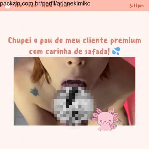 Imagem do pack Chupei o pau do meu cliente PREMIUM com carinha de safada! 💦