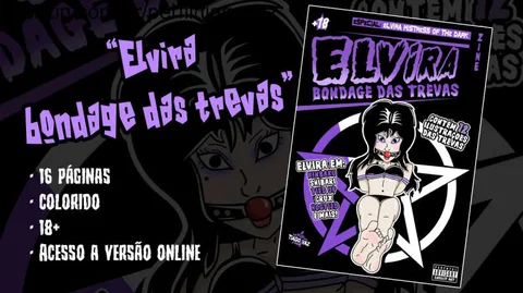 Imagem do pack Zine "Elvira Bondage das Trevas" | (NSFW)