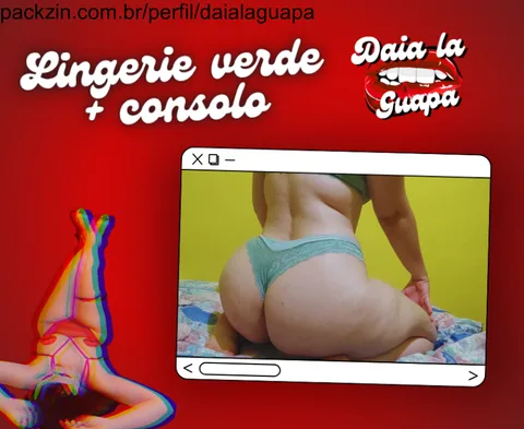 Imagem do pack Lingerie verde + consolo