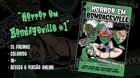 Imagem do pack Zine "Horror em Bondageville #1" | (NSFW)