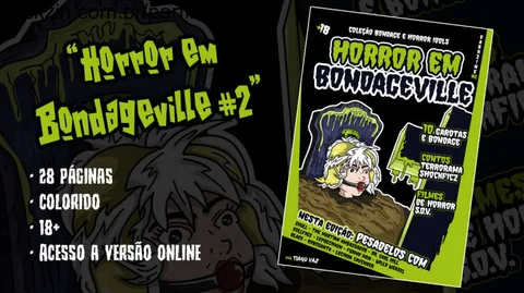 Imagem do pack Zine "Horror em Bondageville #2" | (NSFW)