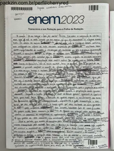 Imagem do serviço PDF de estrutura da redação modelo enem(com todos os critérios de uma redação nota mil)!