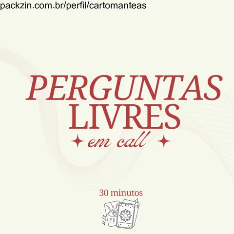 Imagem do serviço Tiragem de cartas em call - 30 minutos.