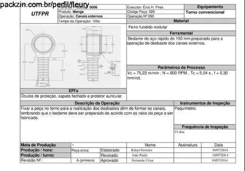 Imagem do serviço Realizo folhas de processo e Intruções de trabalho