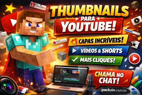 Imagem do serviço Sua Thumbnail Tá Fraca? Eu Arrumo