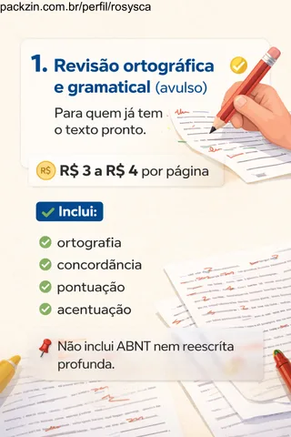 Imagem do serviço Revisão ortográfica e gramatical (avulso)