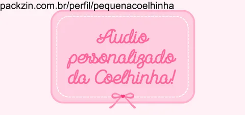 Imagem do serviço ÁUDIO PERSONALIZADO DA COELHINHA! 🐰🗣️