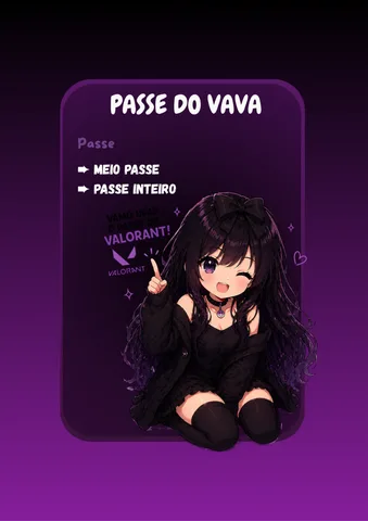 Imagem do serviço ⛧°.⋆༺PASSE DO VAVA༻⋆.°⛧