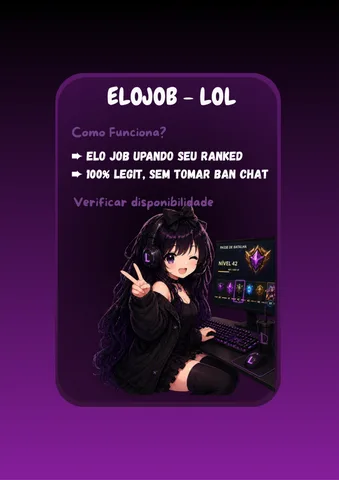 Imagem do serviço ⛧°.⋆༺ ELO JOB - LOL༻⋆.°⛧