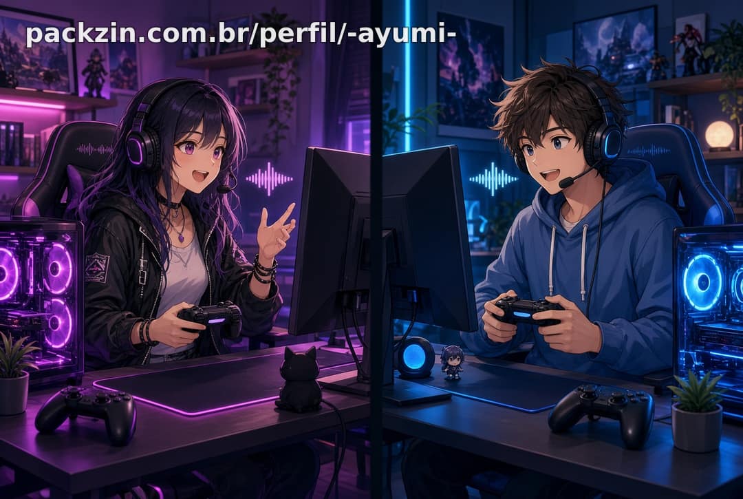 Imagem do serviço Vou jogar com você por 1 hora — COM CALL 🎮🎙️