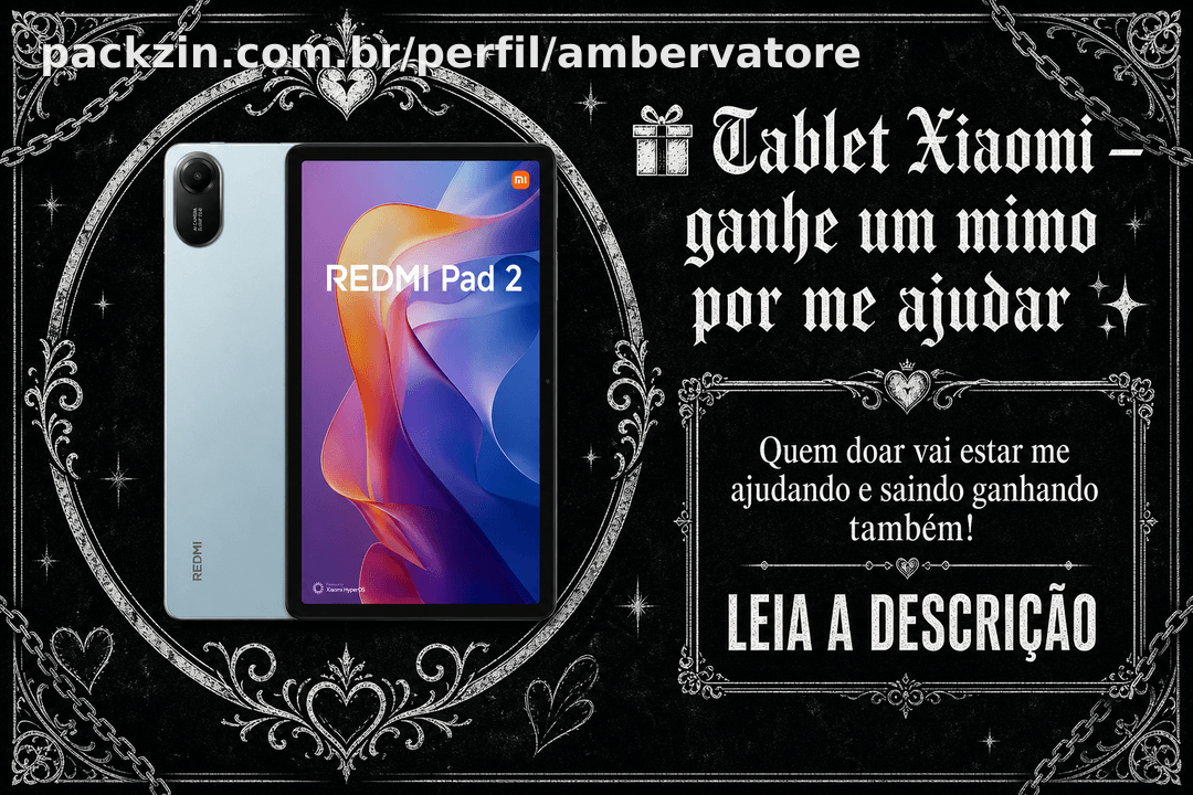 Imagem do pack 🎁 Tablet Xiaomi — ganhe um mimo por me ajudar ✨