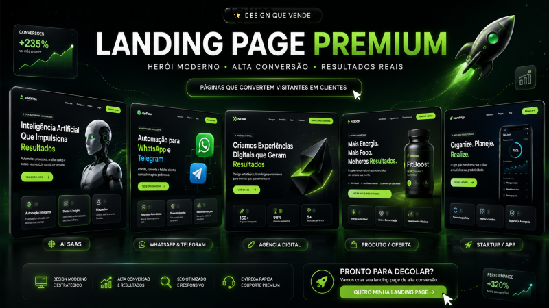Imagem do serviço Criação de Landing Page Profissional com Hero Premium