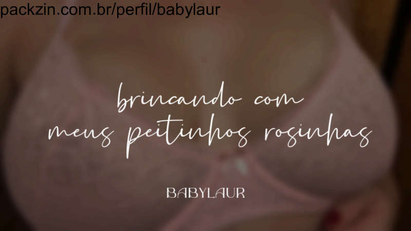 Imagem do pack brincando com meus peitinhos rosinhas <3