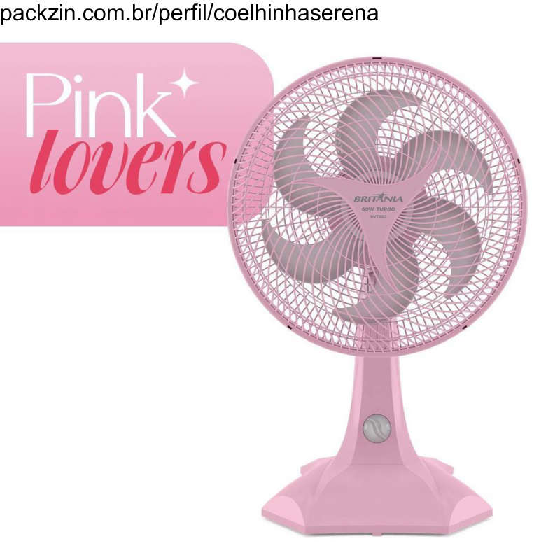 Imagem do pack Ventilador rosa! 🤍