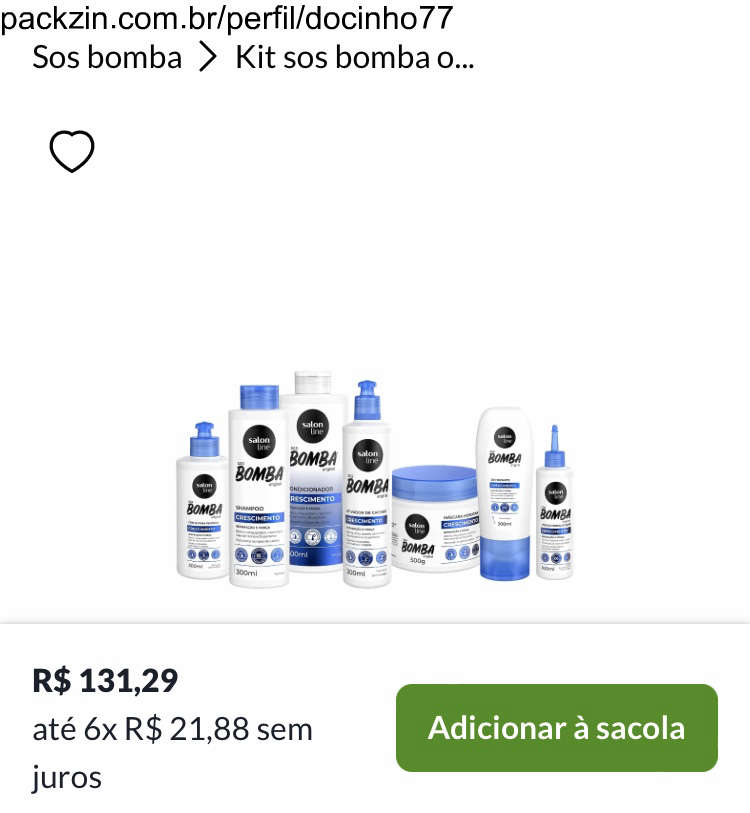 Imagem do pack Kitzinho hidratação 🛀🏻