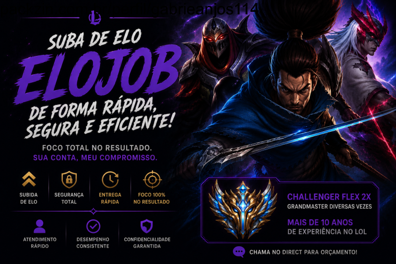Imagem do serviço Elojob no LOL