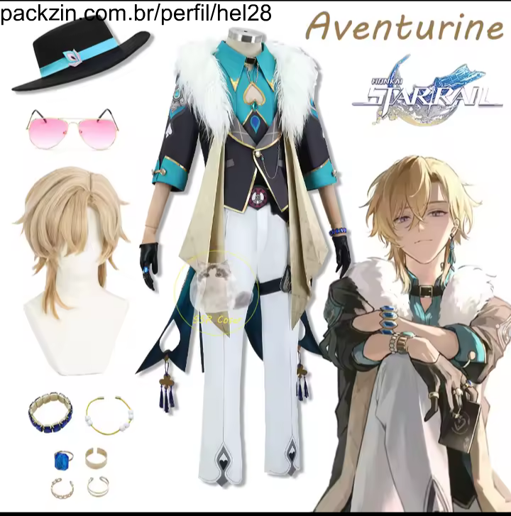 Imagem do pack Cosplay Aventurine HSR