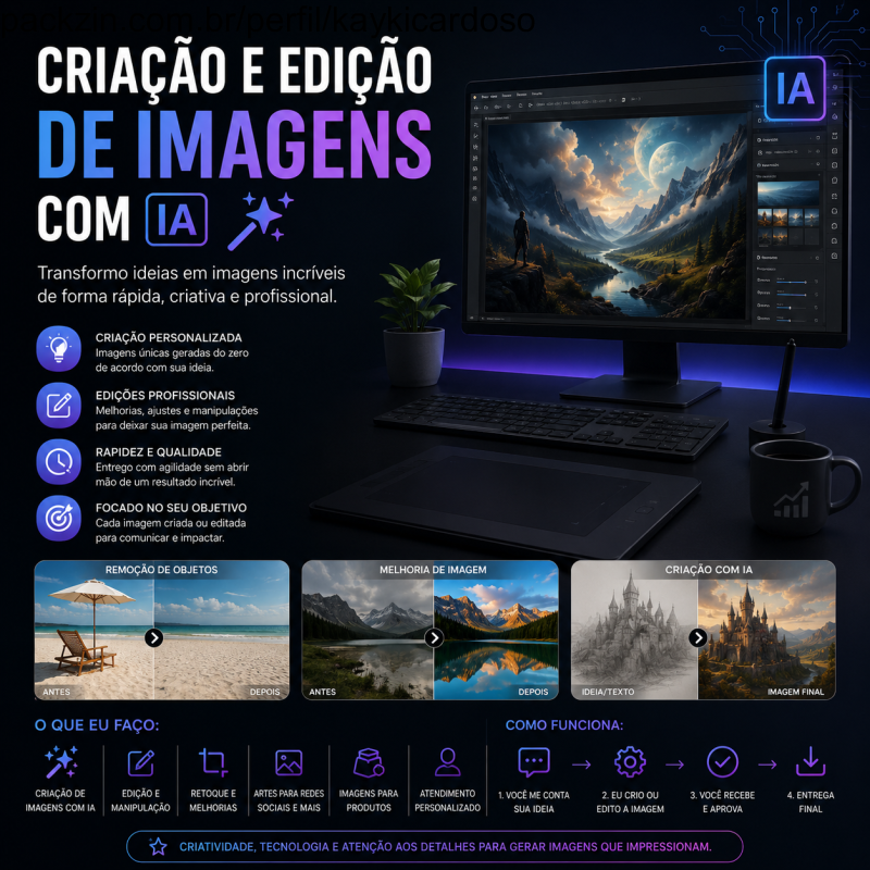 Imagem do serviço Criação e Edição de Imagens com Inteligência Artificial