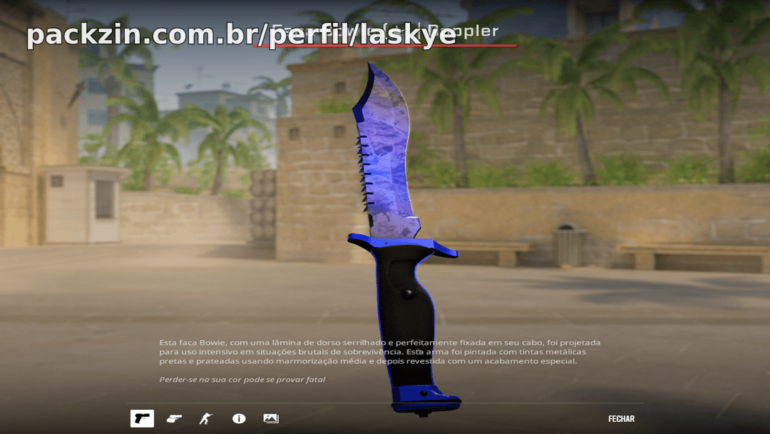 Imagem do pack Faca Bowie | Doppler Phase 4 (Factory New)