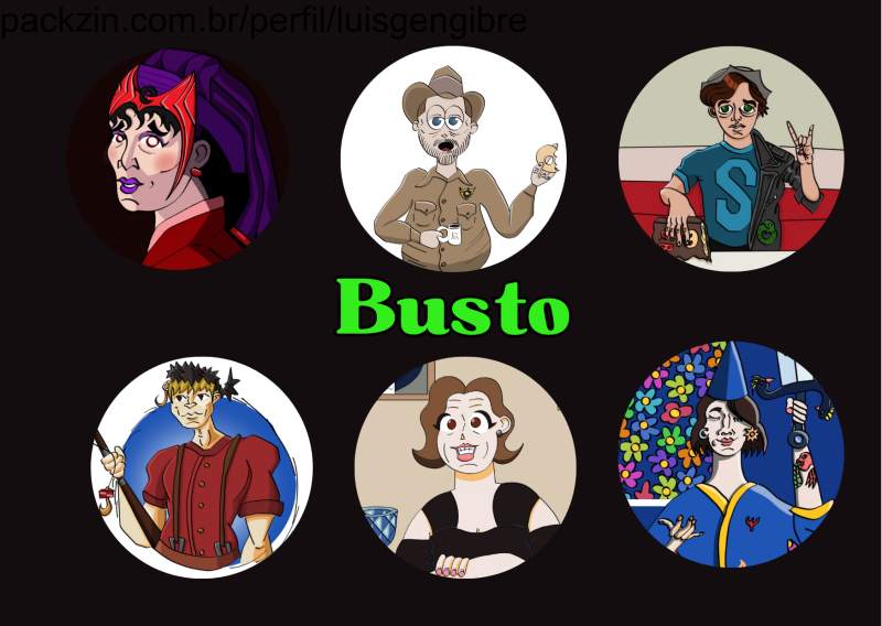 Imagem do serviço BUSTO (Retrato ou Fanart)