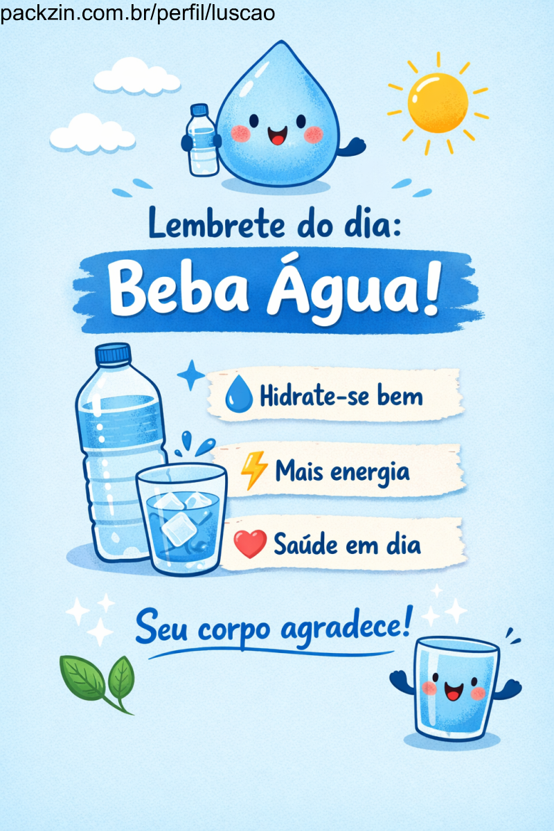 Imagem do pack Lembrete de beber água