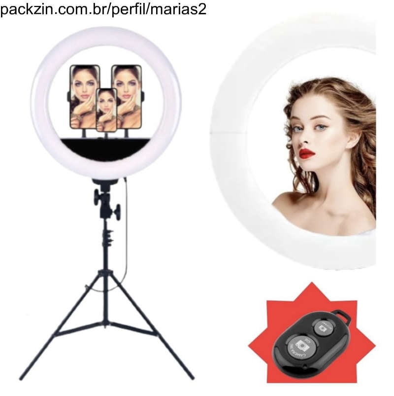 Imagem do pack Iluminador Anel Ring Ligth Profissional 46cm